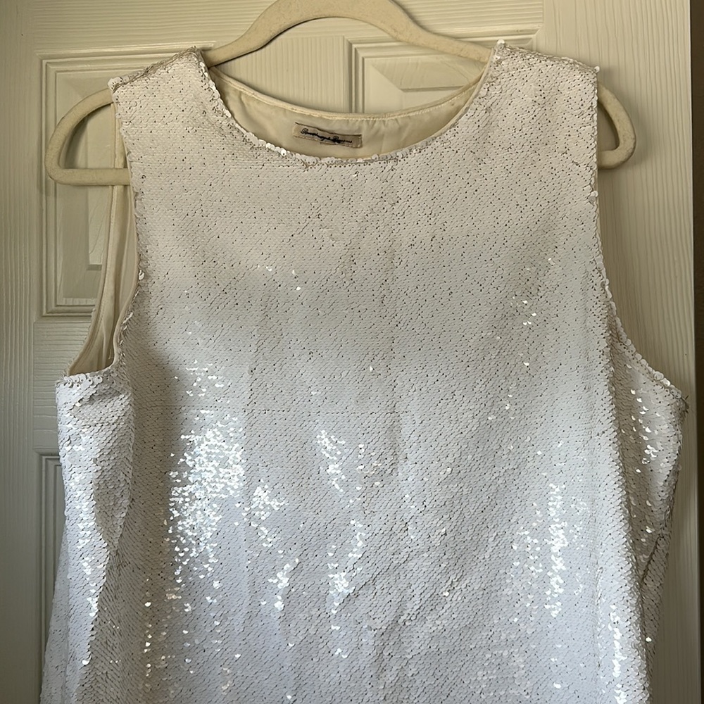 Madewell  White Sequin Dress - Picture 6 of 10